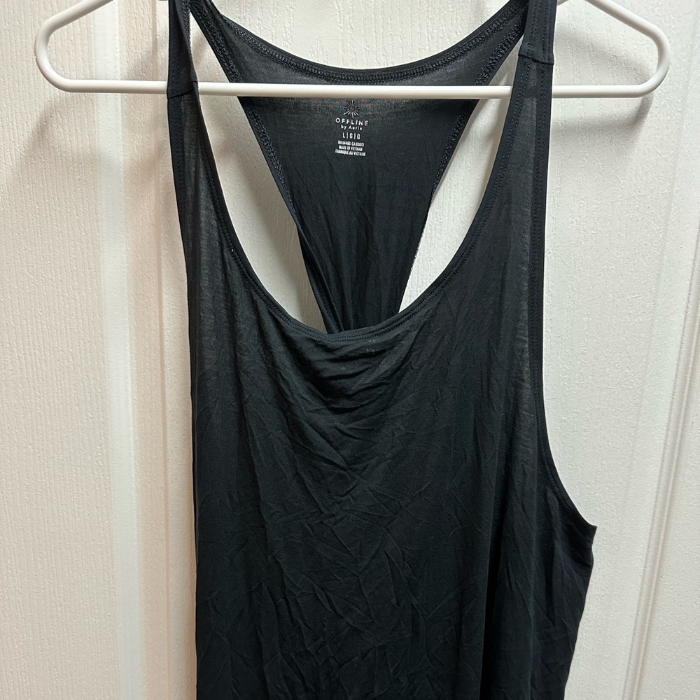 Offline by Arie woman tank top black size L/ NWOT